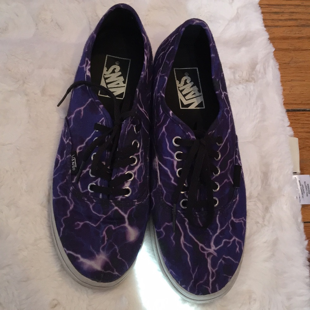 Vans with lightning pattern